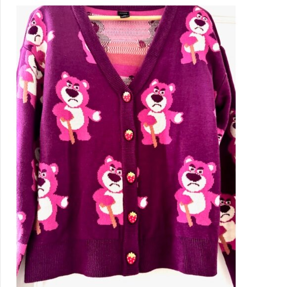 Disney Pixar Tou Story Lotso Cardigan - Picture 4 of 9